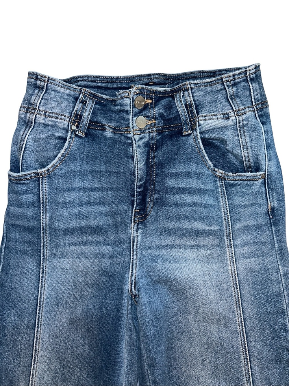 RISEN FRONT SEAM CROP WIDE JEANS RDP5653 Size 27 - Picture 6 of 9